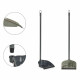 Dustpan PVC Metal 23 x 87,5 x 23 cm (12 Units)