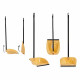 Dustpan Foldable Cream PVC Metal 28,5 x 87,5 x 31 cm (12 Units)