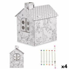 Juego de Manualidades con Papel Pincello CV20973 Casa (4 Unidades)