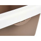 Cat Litter Box Mascow 87893 White Beige Plastic 38 x 16 x 58,5 cm (11 Units)