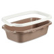 Cat Litter Box Mascow 87893 White Beige Plastic 38 x 16 x 58,5 cm (11 Units)