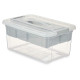 Caja Multiusos Gris Transparente Plástico 9 L 35,5 x 17 x 23,5 cm (6 Unidades)