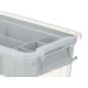 Caja Multiusos Kipit 02 1310 Gris Transparente Plástico 5 L 29,5 x 14,5 x 19,2 cm (6 Unidades)
