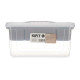 Caja Multiusos Kipit 02 1310 Gris Transparente Plástico 5 L 29,5 x 14,5 x 19,2 cm (6 Unidades)