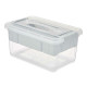 Caja Multiusos Kipit 02 1310 Gris Transparente Plástico 5 L 29,5 x 14,5 x 19,2 cm (6 Unidades)