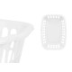 Cesto Kipit 8067-W Blanco Polipropileno 50 L 58 x 24 x 42 cm (12 Unidades)