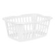 Cesto Kipit 8067-W Blanco Polipropileno 50 L 58 x 24 x 42 cm (12 Unidades)