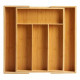 Organizador para Cubiertos Kinvara JWKW-3714/1 Marrón Bambú Compartimento adaptable Extensible (6 Unidades)