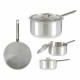 Cazo con Tapa Kinvara 100021 Plateado Aluminio 3 L 22 x 12 x 38 cm (10 Unidades)