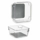 Organizador de Cajones Kinvara W623309 Gris Plástico reciclado 9,3 x 4,5 x 9,3 cm (24 Unidades)