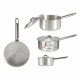 Cazo con Tapa Kinvara 100018 Plateado Aluminio Ø 14 cm 1 L (10 Unidades)