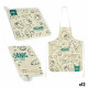 Set de Cocina Kinvara Organic Azul Blanco 2 Piezas (12 Unidades)