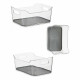 Organizador de Cajones Kinvara W623318 Gris Plástico reciclado 17 x 10,5 x 24,5 cm (12 Unidades)
