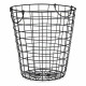 Cesto Kinvara W5759-M Negro Acero 30 x 30 x 30 cm Con asas (8 Unidades)