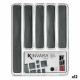 Organizador para Cubiertos Plástico reciclado Gris 32,3 x 4,5 x 40 cm (12 Unidades)