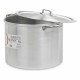 Olla con Tapa Kinvara 100041 Plateado Aluminio Ø 36 cm (2 Unidades)