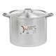 Olla con Tapa Kinvara 100041 Plateado Aluminio Ø 36 cm (2 Unidades)