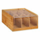 Caja para Infusiones Kinvara JWKW-4344 Marrón Bambú 22 x 10 x 20,5 cm Té (6 Unidades)