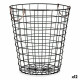 Cesto Kinvara W5759M-CH Negro Acero 30 x 30 x 30 cm Con asas (12 Unidades)