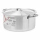 Cacerola Con Tapa Kinvara 100009 Plateado 8 L (6 Unidades)