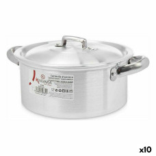 Cacerola Con Tapa Kinvara 100004 Plateado (10 Unidades)