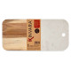 Tabla de cortar Kinvara 78374 Blanco 18 x 1,5 x 38 cm (8 Unidades)