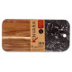 Tabla de cortar Kinvara 78375 Negro 18 x 1,5 x 38 cm (8 Unidades)