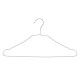 Set of Clothes Hangers Kipit 29100190 Silver Metal 39,5 x 20 x 0,5 cm (24 Units)