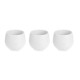 Set of pots Ibergarden ES0501221S3 White Plastic 16,5 x 16,5 x 14,5 cm (4 Units)