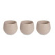 Set de Macetas Ibergarden ES0301214S3 Taupé Plástico 12 x 12 x 11 cm (6 Unidades)