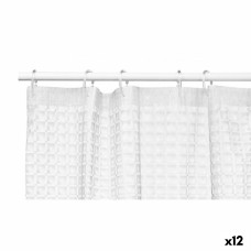 Cortina de Ducha Berilo SC-EVA Transparente Polietileno EVA 180 x 180 cm Cuadros (12 Unidades)