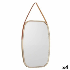 Wall mirror 1271 Brown Champagne 43 x 65 x 3 cm Rectangular (4 Units)