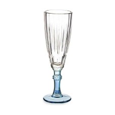 Copa de champán Vivalto Exotic Azul Cristal 170 ml (6 Unidades)