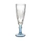 Copa de champán Vivalto Exotic Azul Cristal 170 ml (6 Unidades)