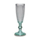 Champagne glass Vivalto PR05720ZD/BHA6 Transparent Turquoise Glass 185 ml Points (6 Units)