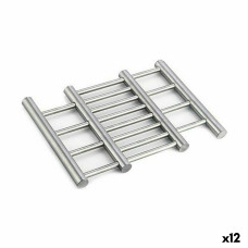 Salvamantel Kinvara W6357A Plateado Acero Inoxidable 23 x 2 x 20 cm Extensible (12 Unidades)