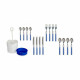 Set de Cubiertos Kinvara HQ233H10 Azul Acero Inoxidable (8 Unidades)