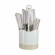 Set de Cubiertos Kinvara HQ223H10 Beige Acero Inoxidable (8 Unidades)