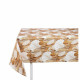 Mantel Kinvara ANCARA-21520-ORO Dorado Loneta 140 x 180 cm Antimanchas Hojas (10 Unidades)