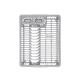 Escurridor para Fregadero Kinvara YMA04 1095 01 Plateado 46 x 8 x 36 cm (12 Unidades)