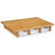 Cutting board Brown Transparent Bamboo 40 x 6 x 28 cm