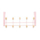 Door Coat Rack Berilo W7912-10NB-PINK Pink Wood Metal 35 x 17 x 15 cm (6 Units)
