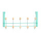 Perchero para Puertas Berilo W7912-10NB-GREEN Verde Madera Metal 35 x 17 x 15 cm (6 Unidades)