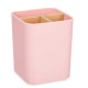 Portacepillos de Dientes Berilo B9041-PINK Rosa Bambú Polipropileno 9 x 11 x 9 cm (6 Unidades)