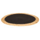 Salvamantel Kinvara TS23885-B Negro Algodón Algas marinas 35 x 0,6 x 35 cm (24 Unidades)