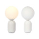 Lámpara de mesa Bola 40 W Blanco Cerámica 15 x 28,5 x 15 cm (4 Unidades)
