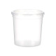 Round Lunch Box with Lid Leknes UT010NC01 Transparent polypropylene 1 L 12,5 x 12,5 x 12,5 cm (12 Units)