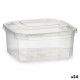 Fiambrera Rectangular con Tapa Transparente Polipropileno 500 ml 12,3 x 6 x 13 cm (24 Unidades)