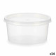 Fiambrera Redonda con Tapa Leknes UT005NC01 Transparente Polipropileno 500 ml 12,5 x 6,2 x 12,5 cm (24 Unidades)