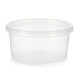 Fiambrera Redonda con Tapa Leknes UT005NC01 Transparente Polipropileno 500 ml 12,5 x 6,2 x 12,5 cm (24 Unidades)